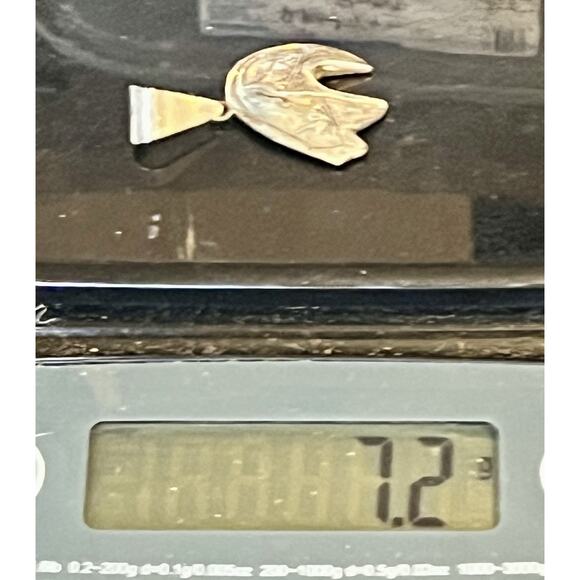 Vintage Native American Sterling Silver STORYTELLER Handmade BEAR FETISH Pendant - Picture 10 of 10